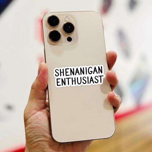 (3 قطع) ملصق Shenanigan المتحمسين مضحك ساخر 3 بوصات من الفينيل مقطوع بالقالب مقاوم للماء لجهاز الكمبيوتر المحمول زجاجة مياه جراب هاتف بهلوان Kindle قبعة صلبة اقتباس هدايا 3 بوصات in Kuwait