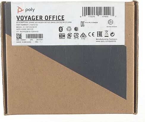 Poly Voyager Office Base, for Focus 2 and 4300 UC Series Headsets, PC/Mac, Deskphone and Phone Connectivity in Saudi Arabia