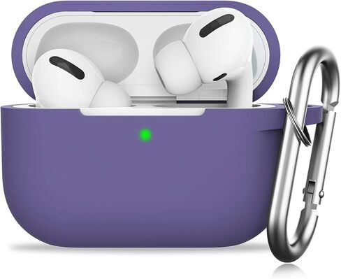 for AirPods Pro(2nd Generation/1st Generation) Case, Protective Silicone Cover with Keychain, Compatible with AirPods Pro 2, Black in Saudi Arabia