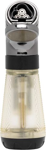 Palió Squadra Angled Triple-Jet Butane Torch Lighter, Clear - Wind Resistant, Refillable Butane Cigar Lighter, Easy Flame Adjuster, Extra-Large Fuel Tank, High Altitude Tested - Lights 100 Cigars in Saudi Arabia
