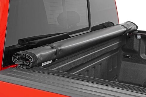 Rough Country Soft Tri-Fold Truck Bed Cover, F150 Truck Tonneau Covers for Ford Ranger (2019-2024) - 6' Weather-Resistant Ford Ranger Bed Cover, Soft Tri-Fold Ranger Tonneau Cover - 41219600 in Saudi Arabia