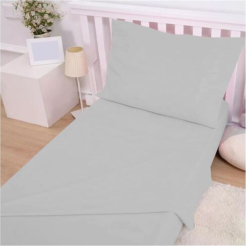 TL Care 100% Natural Cotton Jersey Knit 3-Piece Toddler Sheet Set, Pink, Soft Breathable, for Girls in Saudi Arabia