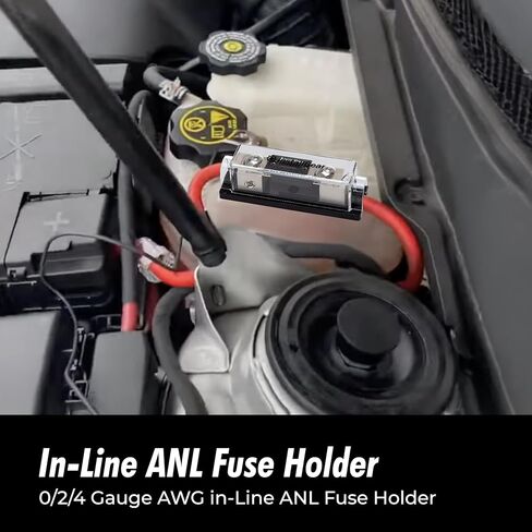 حامل منصهرات مقاس 0/2/4 من InstallGear، حامل منصهر ANL مدمج AWG مع مصهر 150 أمبير in Kuwait
