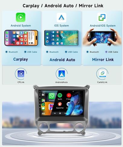 8 CORE 4+64G Car Radio Stereo for Chevrolet Silverado 2014-2018/for GMC Sierra with Large Screen, Wireless CarPlay/Android Auto, 10.1" IPS Touch Screen Android 13 GPS WiFi Bluetooth DSP Camera in Saudi Arabia