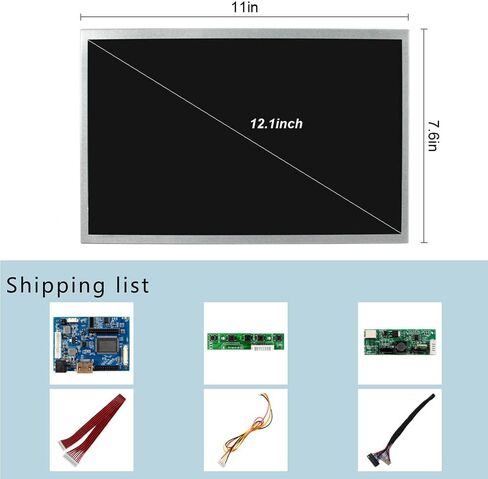 VSDISPLAY 12.1 Inch HD 1024x768 IPS Panel 12.1'' 4:3 Aspect Ratio WLED LCD Screen with HDMI Audio LVDs Driver Controller Board for Industrial Machine Display in Saudi Arabia