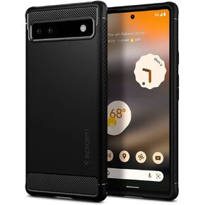 Spigen Rugged Armor Designed for Pixel 6a Case (2022) - Matte Black