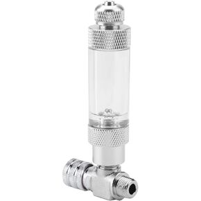 Joyzan Fish Tank CO2 Needle Check Valve, Aquarium System CO2 Regulator Bubble Counter DIY Accessory Stainless Steel Generator Flow Control Single Head Micro metering Needle Valves Air Pump Diffuser