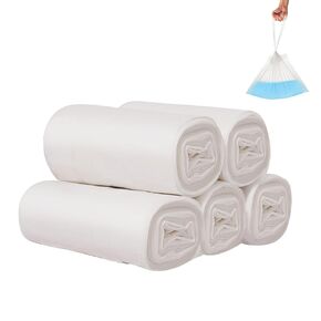 MCGMITT Potty Bags for Portable Toilet, 120PCS Leak-Proof Potty Liners with Drawstring, Disposable Soft Toilet Bags Fit Most Potty Chair, Potty Refill Bags for Toddler Kids Travel Pets Outdoors