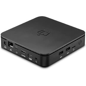 PEPPER JOBS Mini PC Windows 11 Pro Mini Desktop Computer Intel N4120 8GB DRR4, 64GB eMMC 5.1, Triple Display 4K@60Hz, Dual-Band WiFi, HDMI 2.0, Gigabit Ethernet, Mini DP Port, USB-C, USB 3.0x2, Black
