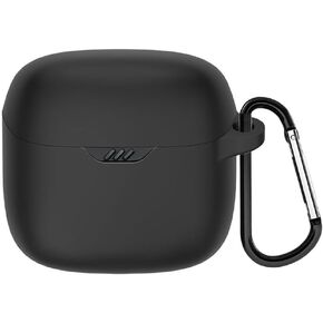 for Tune Flex Case, Silicone Shockproof Skin Cover with Keychain Accessories Set Compatible with Tune Flex Black