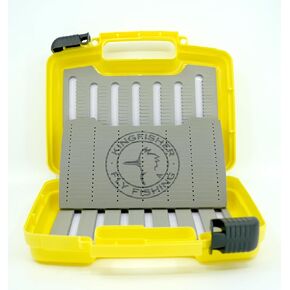 Kingfisher Boat Box Fly Fishing Streamer Box 2.0 JR (10"x8"X3"), Yellow