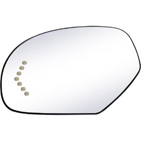 Passenger Side Replacement Mirror Glass compatible with Cadillac & GMC vehicles - 2007-2008 Escalade, ESV, EXT | Sierra 1500/2500HD, Yukon/Yukon XL 1500, Turn Signal, RH, 15886196
