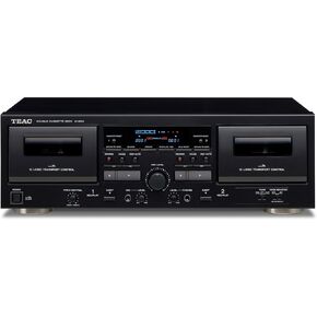 Teac W-1200 Dual Cassette Deck with Recorder/USB/Pitch/Karaoke-Mic-in and Remote