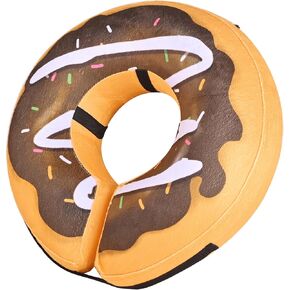 Inflatable Dog Cone, Soft Adjustable Blow up Donut Collar for After Surgery, Small Medium Large Dogs and Cats