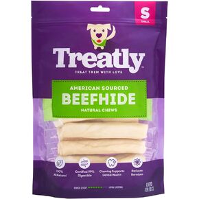 American Beefhide Chip Rolls 5-6" Dog Chew Treats - Natural Flavor, 50 Count/1 Pack