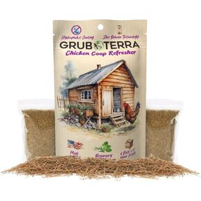 مزيل الروائح الكريهة من GrubTerra Coop لقلم الدجاج مناسب لامتصاص الروائح الكريهة لتغذية الدجاج ومحلول التحكم في الرائحة، بيئة نظيفة ومنعشة
