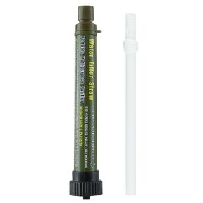 2 Pack Water Filter Straw Outdoor Portable Personal Water Filter Straw Water Purifier Survival Gear and Equipment for Hiking Camping Travel and Emergency Blue