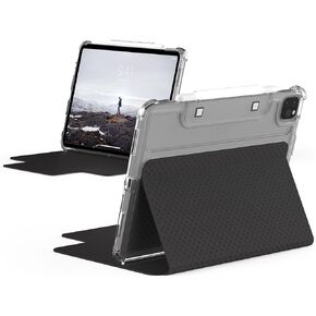 [U] by UAG Designed for iPad Air 10.9 inch Case (5th Gen, 2022) Black Lucent Lightweight Ultra-Slim Shockproof Smart Folio Protective Cover with Auto/Sleep Wake & Pencil Holder