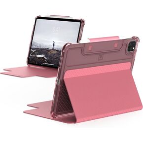 [U] by UAG Designed for iPad Air 10.9 inch Case (5th Gen, 2022) Black Lucent Lightweight Ultra-Slim Shockproof Smart Folio Protective Cover with Auto/Sleep Wake & Pencil Holder