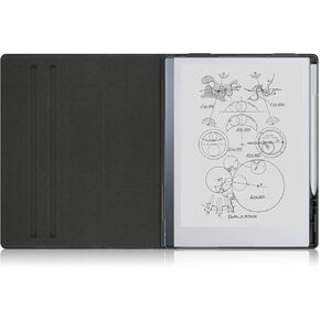 Case for Remarkable 2 Paper Tablet with Pen Holder for Remarkable2 10.3" 2020 Release, Hard Back Shell Protective Book Folio Cover,Black