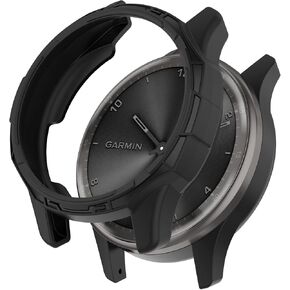 Compatible with Garmin VivoMove Trend Protective Case, Smartwatch PC Protective Cover Case Soft Shell Black Smartwatch Accessories