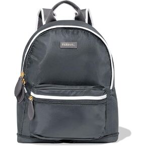 Paravel Fold-Up Mini Travel Backpack | Everyday Lightweight & Packable Nylon Daypack | Flatiron Grey