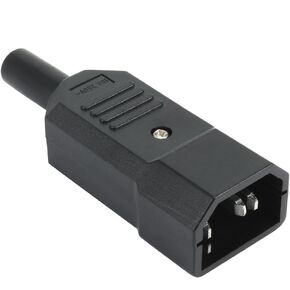 uxcell 1Pcs AC250V 10A IEC320 C14 Male 3 Terminals Power Socket Adapter Connector