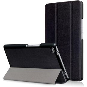 Custer Case for Lenovo Tab 4 8 TB-8504F TB-8504N,Ultra-Thin PU-Leather Hard Shell Cover for Lenovo Tab 4 8 TB-8504F TB-8504N - Black