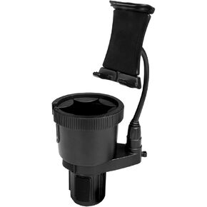 TNT Tough N' Thirsty Mega XL Cupholder & Device Mount | Expands to Fit 1.2L Bottles | Adjustable 9" Gooseneck Arm for Phones, Tablets, GPS | Heavy-Duty Vehicle Accessory with 5-Year Warranty