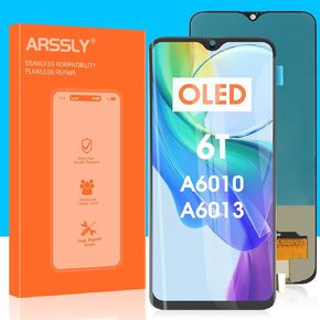 OLED for Oneplus 6T Screen Replacement Kits,for One Plus 6T 1+ A6010 A6013 LCD Dispaly Touch Screen Digitizer Full Assembly with Free Tools (with Figerprint Function)
