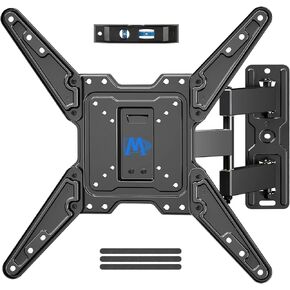 Mounting Dream TV Wall Mount for Most 26-55 Inch TVs, Full Motion TV Mount with Perfect Center Design, Articulating Mount Max VESA 400x400mm up to 77 LBS, Wall Mount TV Bracket MD2413-MX