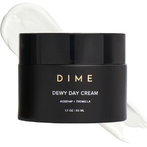 DIME Beauty Dewy Day Cream, Light moisturizer with Rosehip and Tremella Promoting Collagen and Elastin Growth, 1 Count