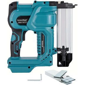 Cordless Nail Gun with 2.0Ah Battery and Charger,18GA 2 in 1 Nailer/Stapler Gun for Upholstery, Home Improvement and Woodworking