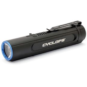 Cyclops 2000 Lumen Flashlight with COB Utility Light | IPX4 Weather Resistant Rechargeable Aluminum Housing Bright 15 Watt LED Flashlight with Magnetic Base | USB Cable Included