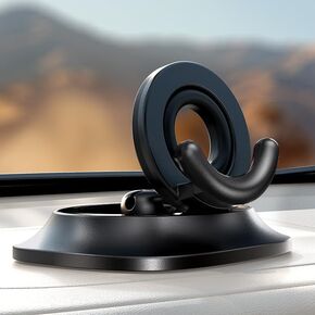 LISEN Shock Absorbing Car Phone Holder,360° Rotatable Dashboard Cell Phone Holder,Ultra Stable Non-Slip Navigation Car Phone Mount Dash Fit for iPhone 16 Pro Max/15/14/13/12/11,Samsung