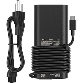 100W Laptop USB C AC Adapter Charger for Dell Precision 5680 3580 3581 Latitude 5340 7640 7340 5440 5540 9440 for Dell Inspiron 14Plus 7440 XPS13 13Plus 15Plus 7430 7420 7430 5431 7425 7620 2-in-1