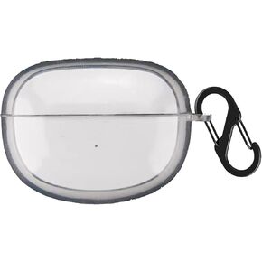 Case Compatible with Bose Ultra Open Earbuds, Soft Silicone Shockproof Protective Cover with Carabiner Accessories (Clear)