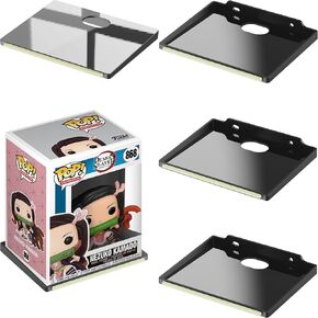 12-Pack Wall Shelf Wall Mount Storage Organizer for Funko Pop, Smart Speaker, Action Figures, Security Camera or Other Small Items Clear