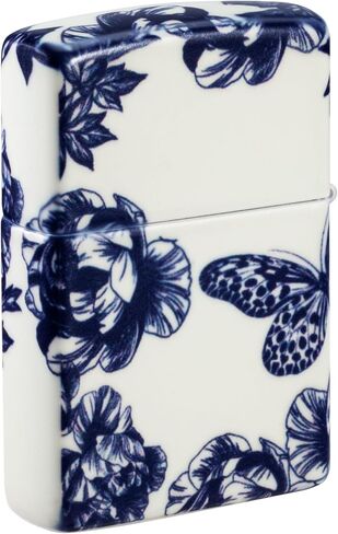 Zippo Lighter: Skull and Flowers, Glow-in-The-Dark - 540 Color 46037 in Saudi Arabia