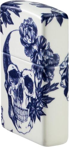 Zippo Lighter: Skull and Flowers, Glow-in-The-Dark - 540 Color 46037 in Saudi Arabia