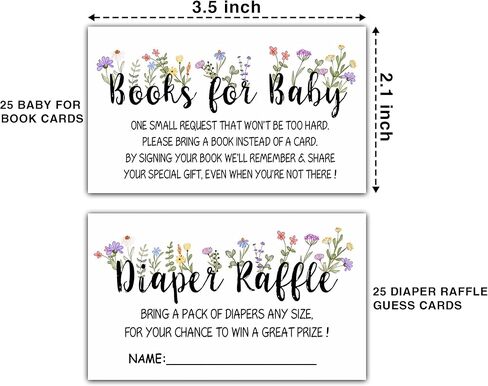 مجموعة دعوات استحمام الطفل، ألعاب سحب الحفاضات، كتب للطفل، زهور برية أرجوانية تكشف عن جنس الطفل، بطاقات دعوة، كل تصميم 25 بطاقة و25 ظرفًا (إجمالي 100 مجموعة) - BABYSET-008 in Kuwait