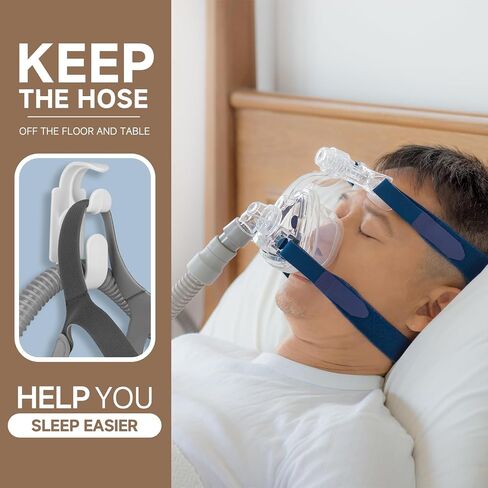 CPAP Hose Holder for Bed(2 PCS), CPAP Mask Hook Compatible with CPAP Machine for Sleep Apnea, CPAP Supplies for Better Sleep in Saudi Arabia