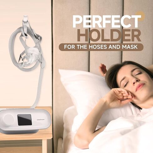 CPAP Hose Holder for Bed(2 PCS), CPAP Mask Hook Compatible with CPAP Machine for Sleep Apnea, CPAP Supplies for Better Sleep in Saudi Arabia