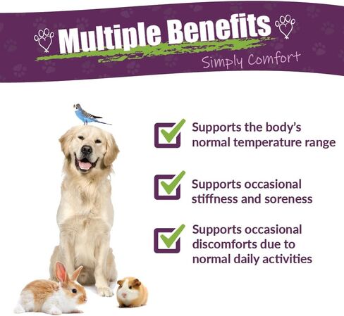 Amber NaturalZ Petizol Simply Comfort Herbal Supplement for Dogs, Bird, Rabbit | Support for Occasional Discomforts and Normal Body Temperature | 1 Fluid Ounce Glass Bottle | Manufactured in The USA in Kuwait