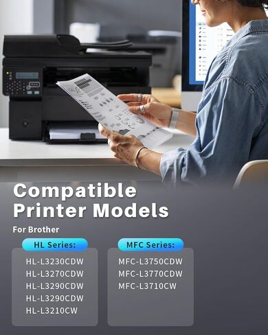 TN227 Black Toner Cartridges Compatible Replacement for Brother TN227 TN223 TN227BK TN223BK for Brother MFC-L3770CDW HL-L3270CDW HL-L3290CDW MFC-L3710CW HL-L3210CW HL-L3230CDW (2 Black) in Saudi Arabia