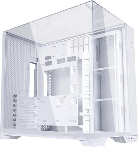 Lian Li O11 Vision Compact ATX Mid Tower Case-Back Connect-Black-O11VPX | Steel, Tempered Glass, Back Connect Support, O11VPX in Saudi Arabia