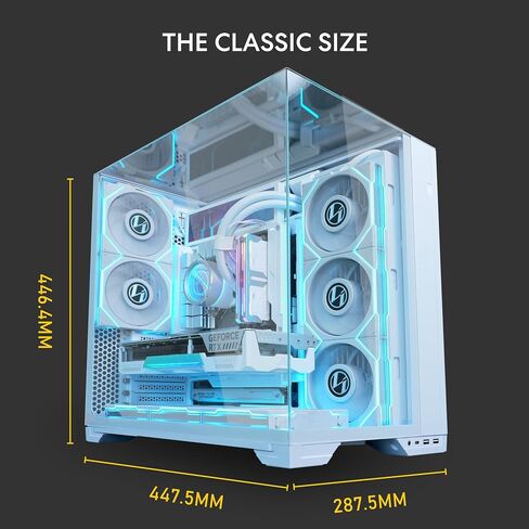 Lian Li O11 Vision Compact ATX Mid Tower Case-Back Connect-Black-O11VPX | Steel, Tempered Glass, Back Connect Support, O11VPX in Saudi Arabia