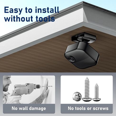 No Drill Blink Mini Mount, Compatible with Blink Mini / Blink Mini 2 / Blink Outdoor 4, Strong Adhesive Blink Camera Mount, No Screws Mount for Blink Indoor Outdoor Camera (Camera Not Included)-3Pack in Kuwait