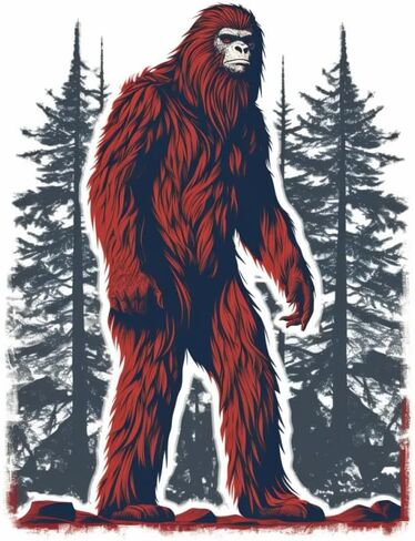 American Bigfoot Sasquatch Patriotic Sticker For Guitar, Skateboard, Water Bottles, Laptop, Waterproof Vinyl Decal Sticker 5 inch (Design 5) in Kuwait