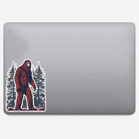 American Bigfoot Sasquatch Patriotic Sticker For Guitar, Skateboard, Water Bottles, Laptop, Waterproof Vinyl Decal Sticker 5 inch (Design 5) in Kuwait
